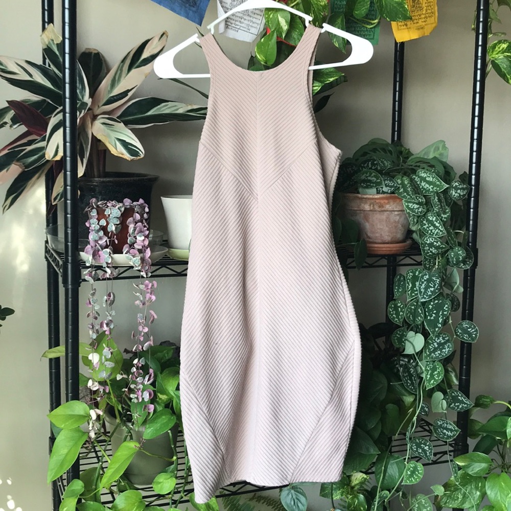 Nude Pink Bodycon Dress